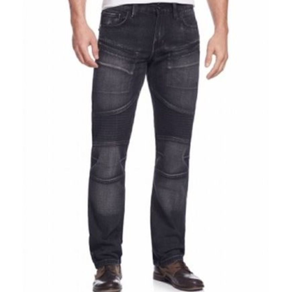 ‎Ring of Fire slim Black Moto jeans size 26